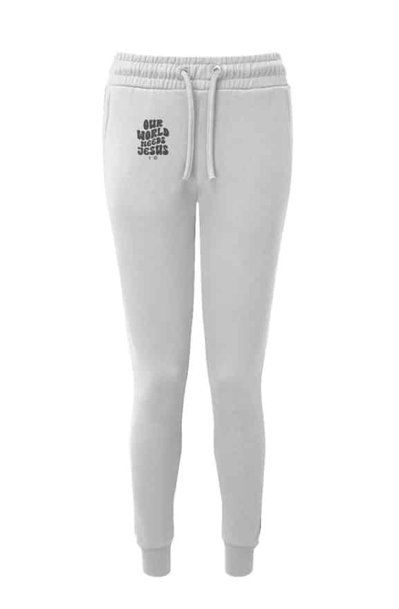 jpg Our World Needs Jesus Fitted Jogger
