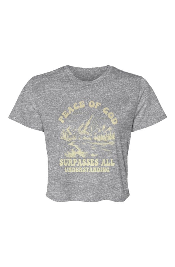 jpg Peace Of God Flowy Cropped Tee