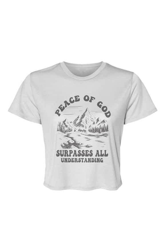 jpg Peace Of God Flowy Cropped Tee