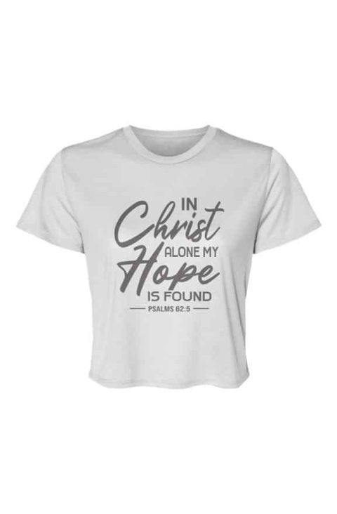 In Christ Flowy Cropped Top