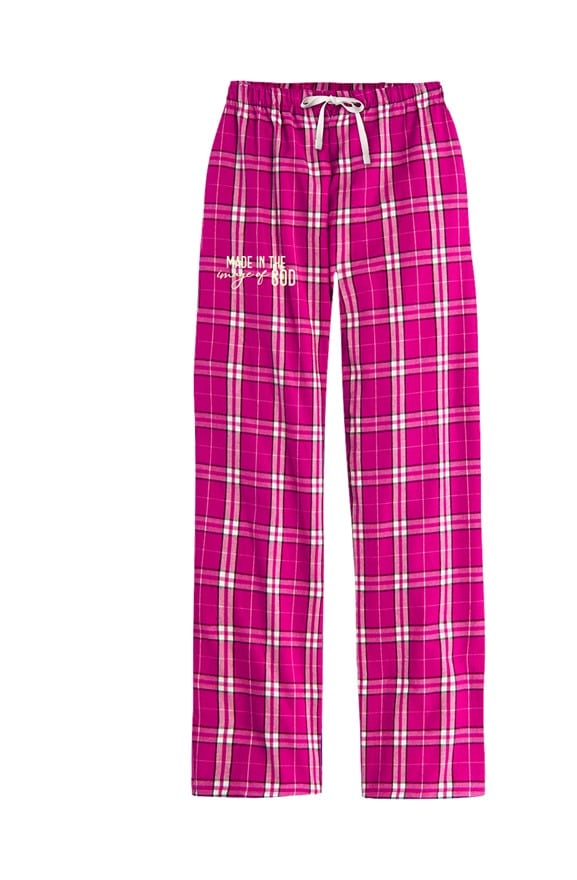 jpg Made In The Image Of God Women Flannel Plaid Pant