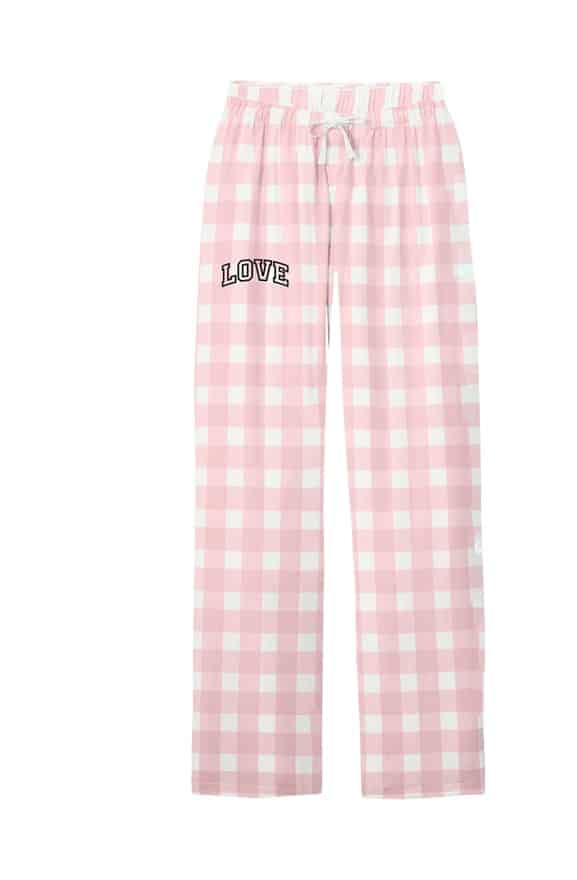 Love Women Flannel Plaid Pant