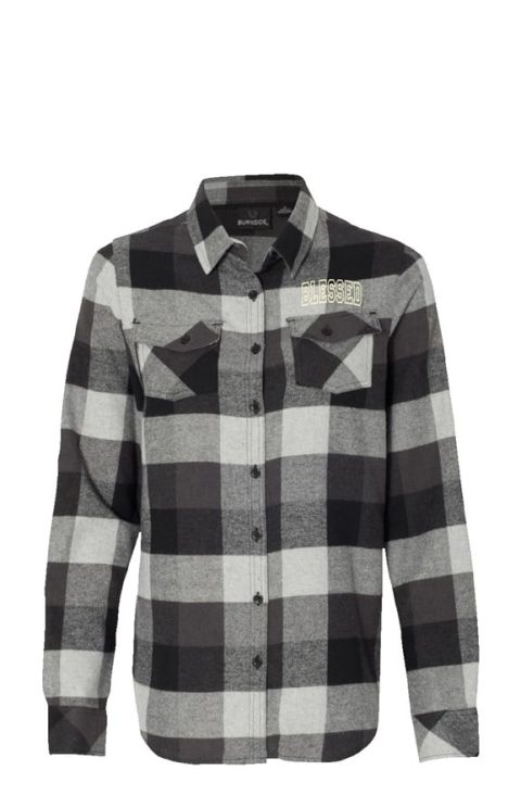 jpg BLESSED Long Sleeve Grey Flannel