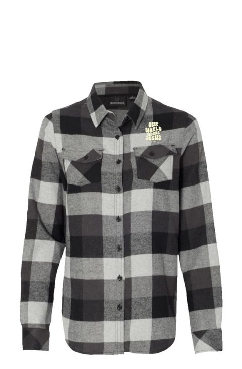 jpg Our World Needs Jesus Long Sleeve Grey Flannel