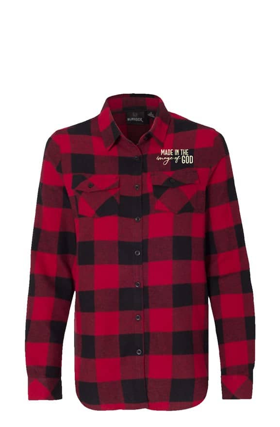 jpg Made in the Image of God Long Sleeve Red Flannel