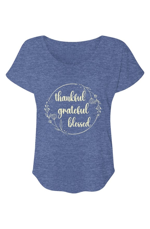 jpg Timeless Thankful. Grateful. Blessed Dolman Tee