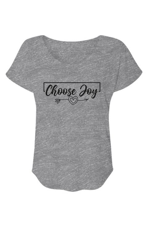 Timeless Choose Joy Dolman Tee premiumheather