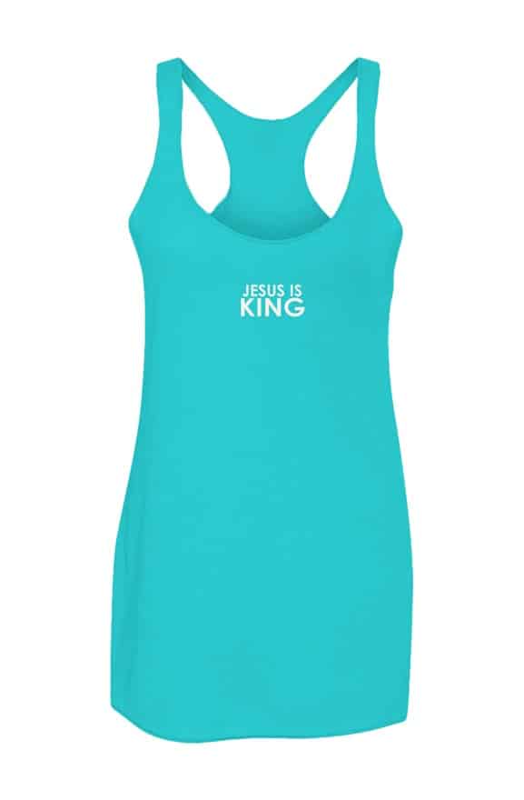 Active Jesus is King Racerback Tank